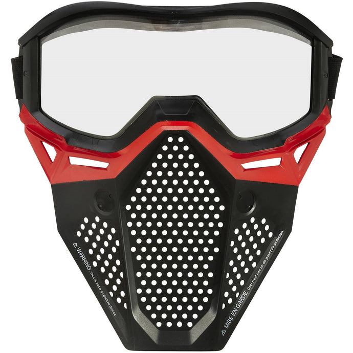 Nerf Rival Face Mask Red for Kids Ages 14 and up Adjustable Elastic Band