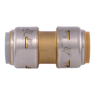 SharkBite Push to Connect 3/4 in. PTC PEX Grade X 3/4 in. D PTC Polybutylene Grade Brass Coupling