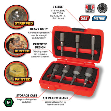 Performance Tool 7 pc. X-TRAX Nut Driver Set