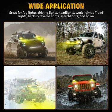 Auxbeam R4 Series | 4 Inch 30w Led Pods Light Flood Beam Amber Light