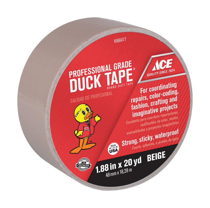 Ace 1.88 in. W X 20 yd L Beige Solid Duct Tape