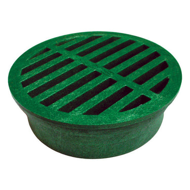NDS 4 in. Green Round Polyethylene Drain Grate