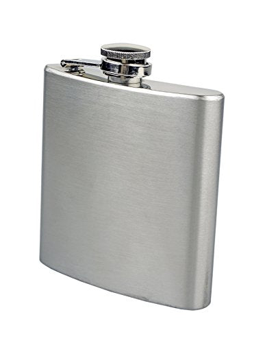 SE Stainless Steel 6 Oz. Hip Flask