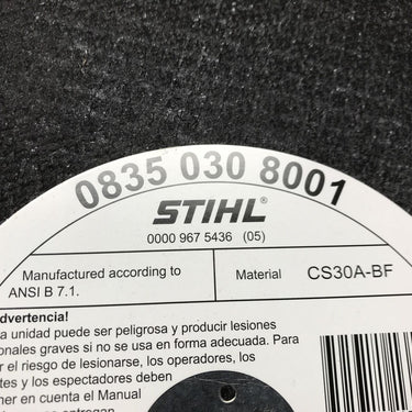 STIHL 14" Asphalt/Ductile Wheel 0835 030 8001