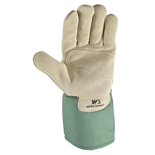 Load image into Gallery viewer, Wells Lamont Women&#39;s Botanical Split Cowhide Pruner Gloves medium
