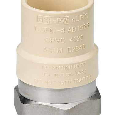 Homewerks Schedule 40 1/2 in. Slip X 1/2 in. D FPT CPVC Transition Adapter 1 pk