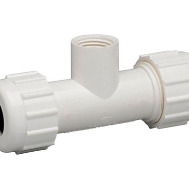 Homewerks Schedule 40 1/2 in. Compression X 1/2 in. D Compression PVC Tee