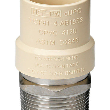 Homewerks Schedule 40 3/4 in. Slip X 3/4 in. D MPT CPVC Transition Adapter 1 pk
