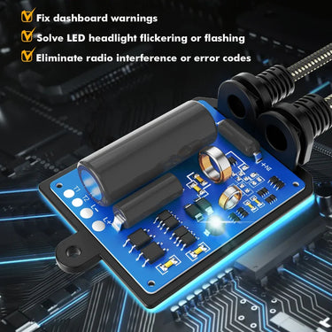 Auxbeam 9007 C20-model Decoder-pro Enhanced Led Headlight Bulbs Canbus Decoder Harness Resistor Conversion Kit 2pcs/set