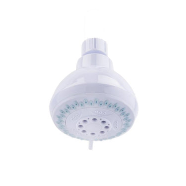 Oakbrook Collection White PVC 3 settings Wallmount Showerhead 1.8 gpm