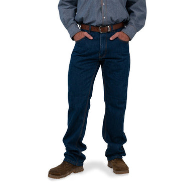 Key Performance Comfort 5-Pocket Jeans Relaxed Fit (Indigo) Size 42x32