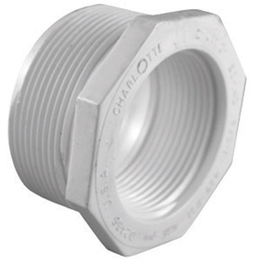 Charlotte Pipe Schedule 40 1 in. MPT X 3/4 in. D FPT PVC Reducing Bushing 1 pk