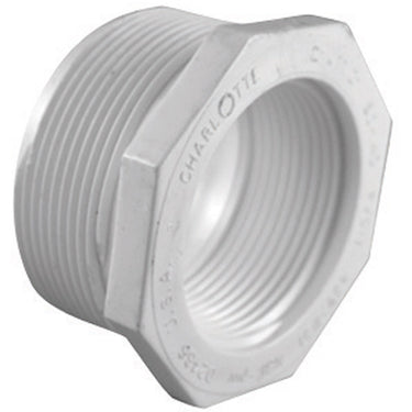 Charlotte Pipe Schedule 40 1-1/2 in. MPT X 1-1/4 in. D FPT PVC Reducing Bushing 1 pk