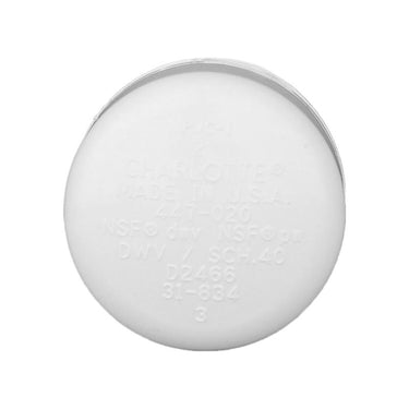 Charlotte Pipe Schedule 40 3 in. Slip X 3 in. D Slip PVC Cap 1 pk