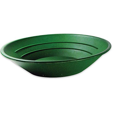 10" Green Plastic Gold Pan, Depth 2"+2 Ridges