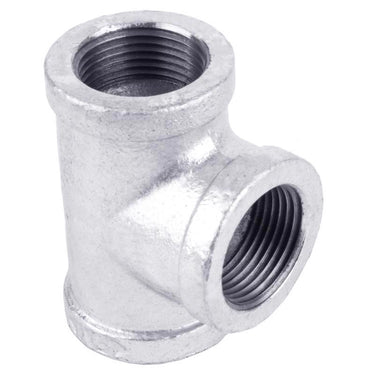 STZ Industries 1/4 in. FIP each X 1/4 in. D FIP 1/4 in. D FIP Galvanized Malleable Iron Tee