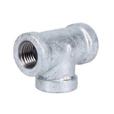 STZ Industries 1/4 in. FIP each X 1/4 in. D FIP 1/4 in. D FIP Galvanized Malleable Iron Tee