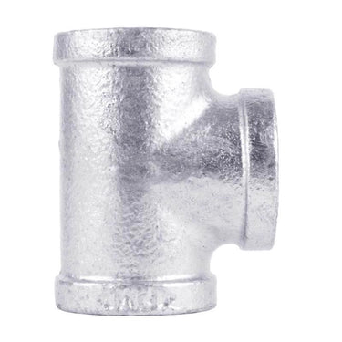 STZ Industries 1/2 in. FIP each X 1/2 in. D FIP 1/2 in. D FIP Galvanized Malleable Iron Tee