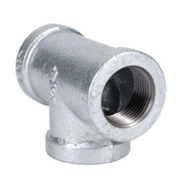 STZ Industries 3/4 in. FIP each X 3/4 in. D FIP 3/4 in. D FIP Galvanized Malleable Iron Tee
