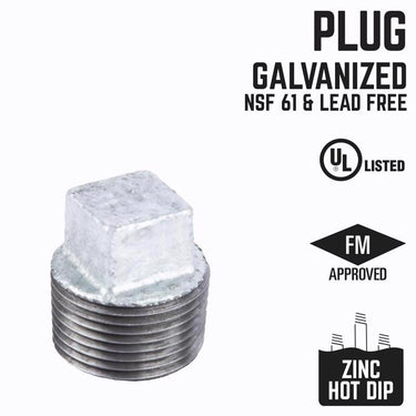 STZ Industries 1 in. MIP each Galvanized Malleable Iron Plug