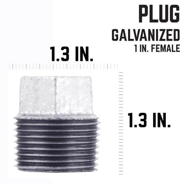 STZ Industries 1 in. MIP each Galvanized Malleable Iron Plug