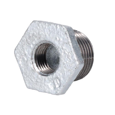 STZ Industries 1/2 in. MIP each X 1/4 in. D FIP Galvanized Malleable Iron Hex Bushing