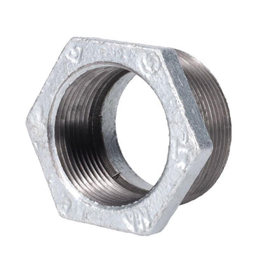 STZ Industries 1-1/2 in. MIP each X 1-1/4 in. D FIP Galvanized Malleable Iron Hex Bushing