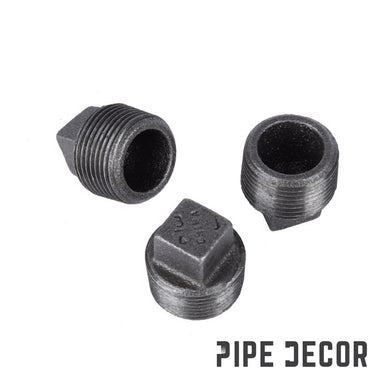 STZ Industries 1/2 in. MIP each Black Malleable Iron Plug