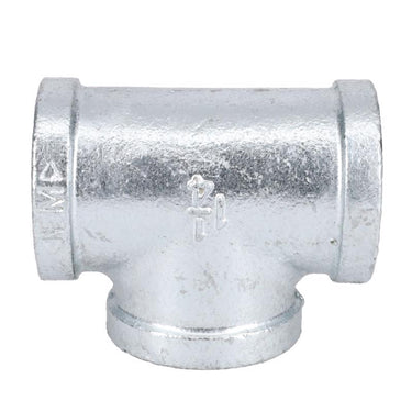 STZ Industries 1-1/4 in. FIP each X 1-1/4 in. D FIP 1-1/4 in. D FIP Galvanized Malleable Iron Tee
