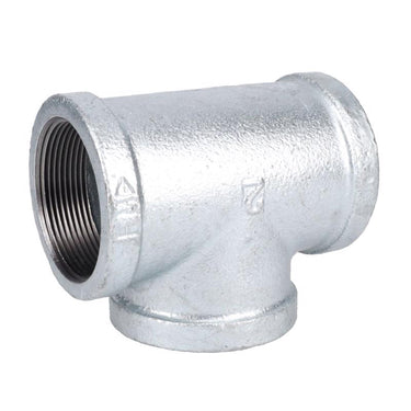 STZ Industries 2 in. FIP each X 2 in. D FIP 2 in. D FIP Galvanized Malleable Iron Tee