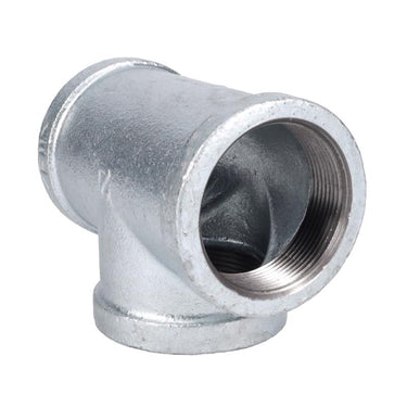 STZ Industries 2 in. FIP each X 2 in. D FIP 2 in. D FIP Galvanized Malleable Iron Tee