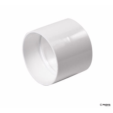 NDS Schedule 35 4 in. Hub each X 4 in. D Hub PVC Coupling 1 pk
