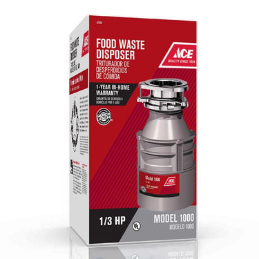 Ace 1/3 HP Continuous Feed Garbage Disposal