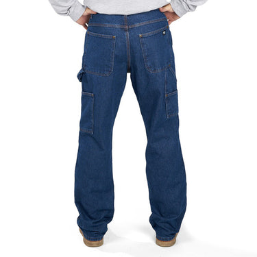 Key Double Front Denim Logger Dungaree (Indigo Denim Enzyme Wash) Size 34x34