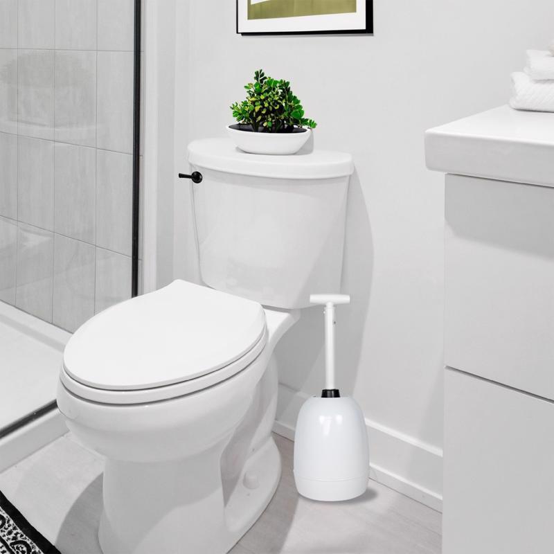 Load image into Gallery viewer, Korky Beehive Max Toilet Plunger with Holder 16 in. L X 6 in. D
