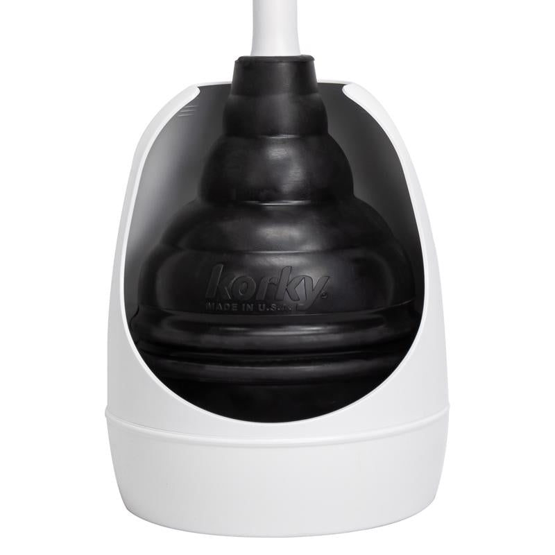 Load image into Gallery viewer, Korky Beehive Max Toilet Plunger with Holder 16 in. L X 6 in. D
