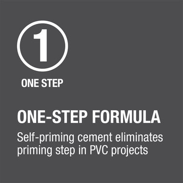 Oatey Fusion Single Step Clear Cement For Medium PVC 10 oz