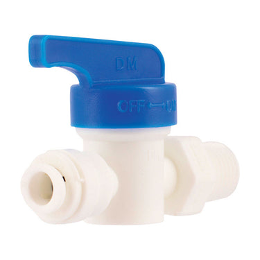 SharkBite 1/4 in. Push-Fit X 1/4 in. Push Polystyrene Straight Valve