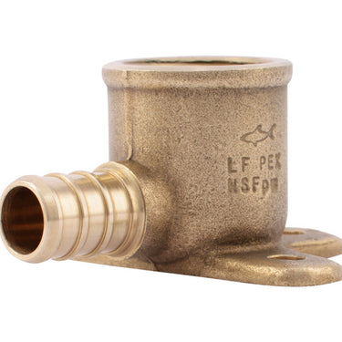 SharkBite 1/2 in. Barb X 1/2 in. D FPT Brass Drop Ear Elbow
