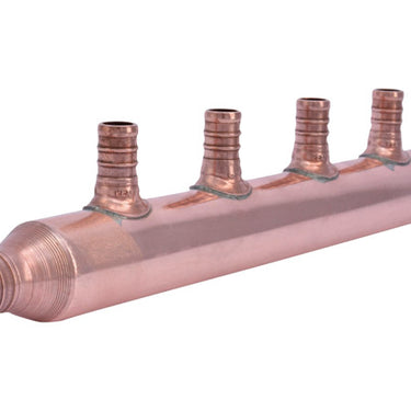 SharkBite 3/4 in. Crimp X 1/2 in. D Crimp Brass 4 Port Manifold