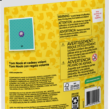 LEGO® Animal Crossing™  Tom Nook and Flying Present