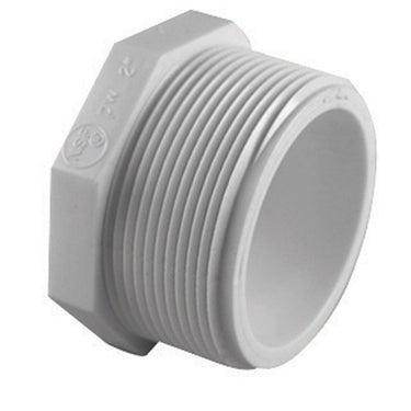Charlotte Pipe Schedule 40 2 in. MPT X 2 in. D FPT PVC Plug 1 pk