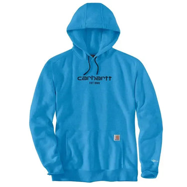 Carhartt Force® Relaxed Fit Lightweight Logo Graphic Sweatshirt (Tech Blue) Size S