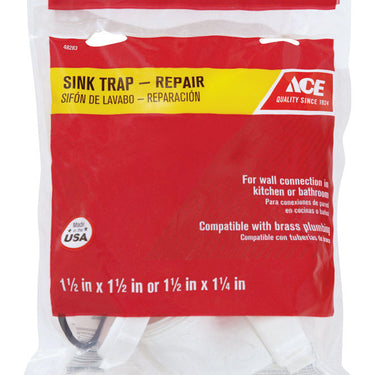 Ace 1-1/2 in. D Plastic Sink Trap