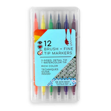 iHeartArt Markers - Brush  + Fine Tip (12)