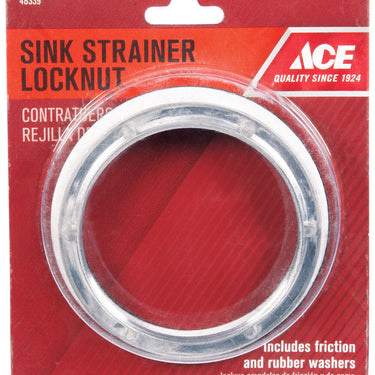 Ace 3-1/2 in. D Chrome Zinc Strainer Locknut