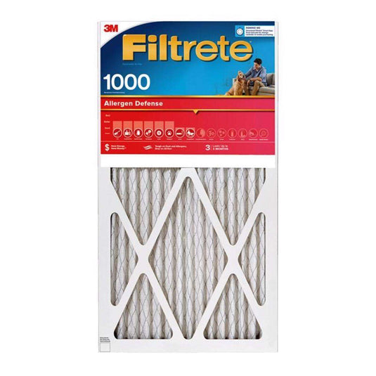 Filtrete Allergen Defense 12 in. W X 24 in. H X 1 in. D Polyester 1000 MERV Pleated Air Filter 1 pk