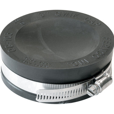 Fernco Schedule 40 3 in. Hub Hub PVC 4.4 in. Drain Cap 1 pk