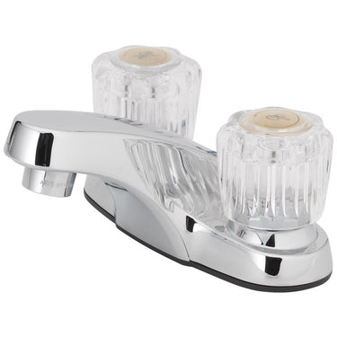 Oakbrook Collection Essentials Chrome Transitional Two-Handle Bathroom Sink Faucet 4 in.