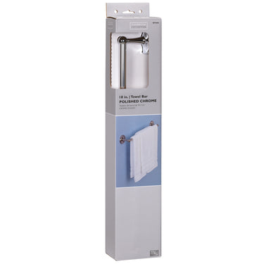 Oakbrook Collection Polish Chrome Towel Bar 18 in. L Zinc
